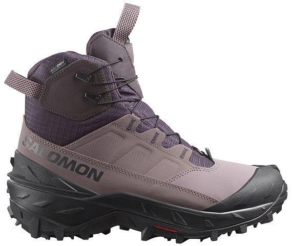 Ботинки женские Salomon Crosstrak Powder WP Nine Iron/Shark - Фото 1 большая