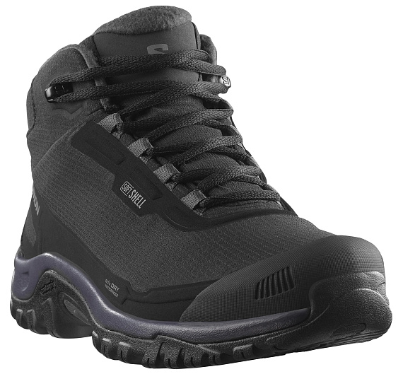 Ботинки женские Salomon Shelter WP Black/Nine Iron - Фото 4 большая