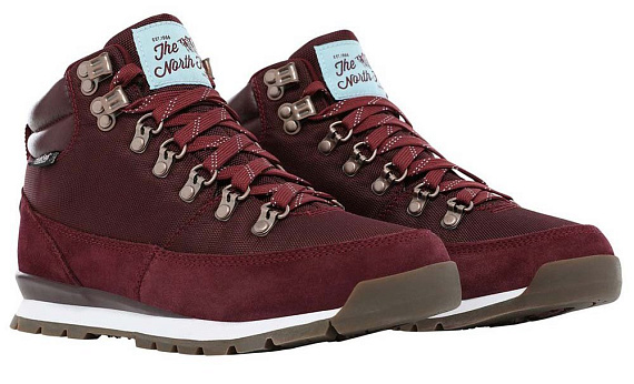 Ботинки женские The North Face Back-To-Berkeley Redux Deep Garnet Red/Stratosphere Blue - Фото 2 большая
