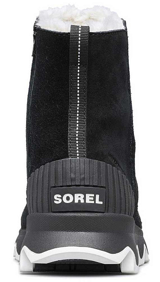 Ботинки женские Sorel Kinetic Short Black/ Sea Salt - Фото 4 большая