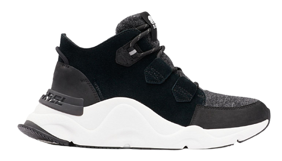 Кроссовки женские Sorel Kinetic Rnegd Caribou Black/Sea Salt - Фото 1 большая