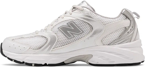 Кроссовки женские New Balance 530 White/Silver Metallic - Фото 4 большая