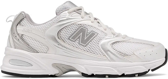 Кроссовки женские New Balance 530 White/Silver Metallic - Фото 1 большая