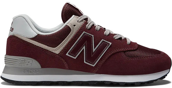 Кроссовки женские New Balance 574 Burgundy - Фото 1 большая