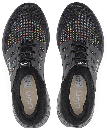 Кроссовки женские UYN Rainbow Tune Black Sole Black/Multicolor - Фото 6 большая