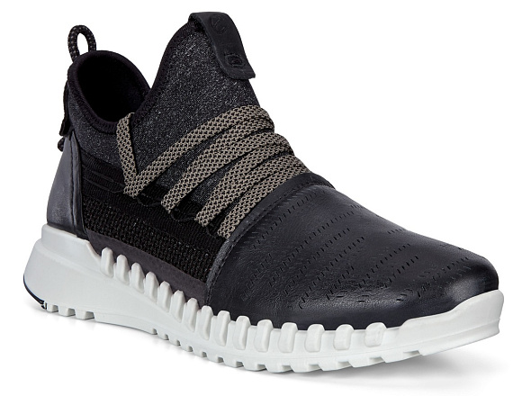 Кроссовки женские Ecco Zipflex Black - Фото 1 большая