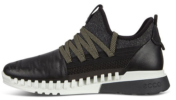 Кроссовки женские Ecco Zipflex Black - Фото 2 большая