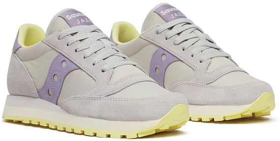 Кроссовки женские Saucony Jazz Original White/Purple - Фото 2 большая