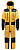Комбинезон мужской The North Face Himalayan Suit Summit Gold TNF Black - Фото 1 малая