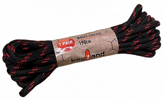 Шнурки Kayland Lace 190 Black/Red - Фото 1 большая