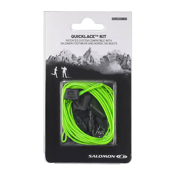Шнурки Salomon Quicklace Kit Green - Фото 2 большая