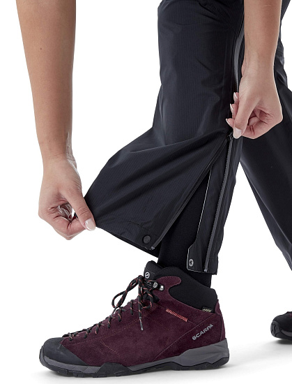 Брюки женские Rab Downpour Plus 2.0 Black - Фото 11 большая