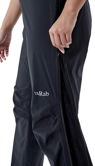 Брюки женские Rab Downpour Plus 2.0 Black - Фото 12 большая