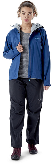 Брюки женские Rab Downpour Plus 2.0 Black - Фото 14 большая