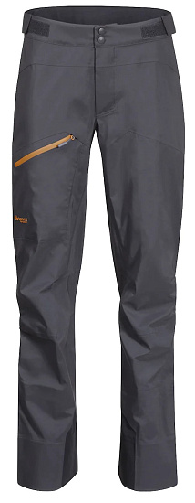Брюки женские Bergans Cecilie 3L Solid Dark Grey/Lite Golden Yellow - Фото 1 большая