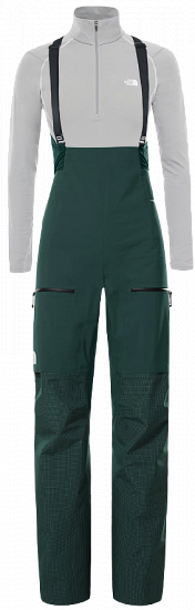 Брюки женские The North Face Summit L5 Futurelight Full Zip Bib Shaded Spruce - Фото 1 большая