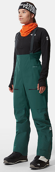 Брюки женские The North Face Summit L5 Futurelight Full Zip Bib Shaded Spruce - Фото 2 большая