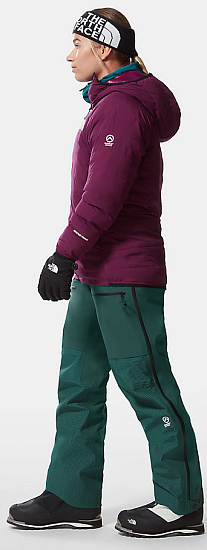 Брюки женские The North Face Summit L5 Futurelight Full Zip Bib Shaded Spruce - Фото 6 большая