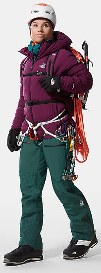 Брюки женские The North Face Summit L5 Futurelight Full Zip Bib Shaded Spruce - Фото 7 большая