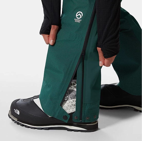Брюки женские The North Face Summit L5 Futurelight Full Zip Bib Shaded Spruce - Фото 11 большая
