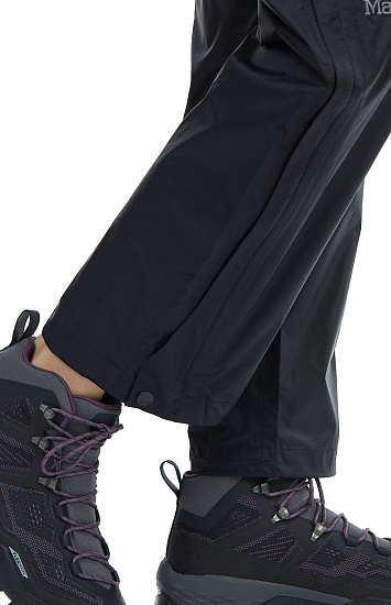 Брюки женские Marmot PreCip Eco Full Zip Short Black - Фото 9 большая