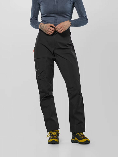 Брюки женские Salewa Ortles Gtx 3L Epe Black Out - Фото 2 большая