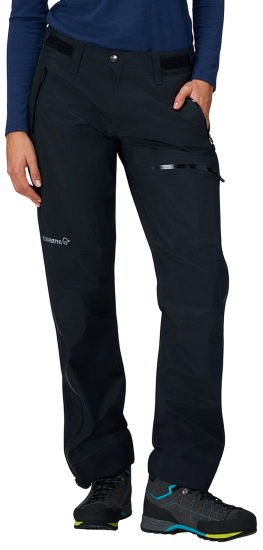 Брюки женские Norrona Falketind Gtx Caviar Black - Фото 7 большая