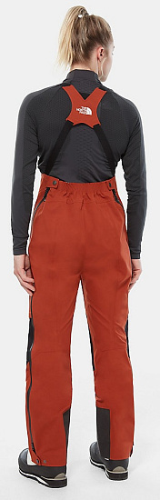 Брюки женские The North Face Summit L5 Vapor Fz Bib Picante Red/Tnf Black - Фото 4 большая