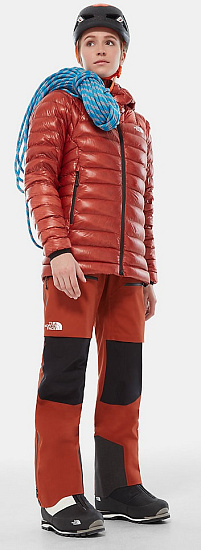 Брюки женские The North Face Summit L5 Vapor Fz Bib Picante Red/Tnf Black - Фото 5 большая