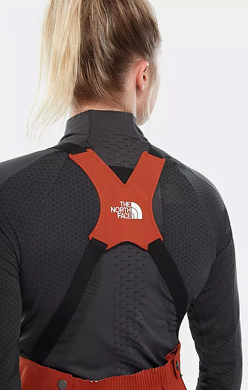 Брюки женские The North Face Summit L5 Vapor Fz Bib Picante Red/Tnf Black - Фото 6 большая