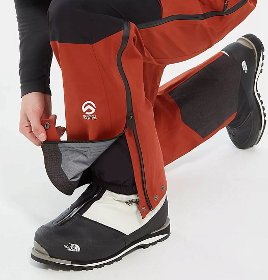 Брюки женские The North Face Summit L5 Vapor Fz Bib Picante Red/Tnf Black - Фото 10 большая