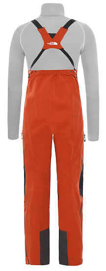 Брюки женские The North Face Summit L5 Vapor Fz Bib Picante Red/Tnf Black - Фото 2 большая