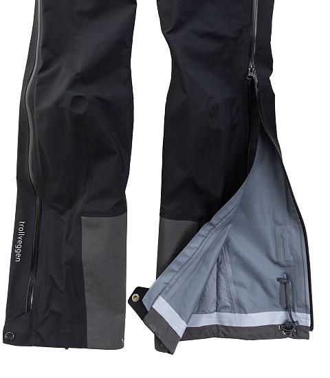 Брюки женские Norrona Trollveggen Gore-Tex Pro Light Caviar - Фото 16 большая