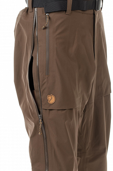 Брюки мужские Fjallraven Keb Eco-Shell Dark Olive - Фото 7 большая