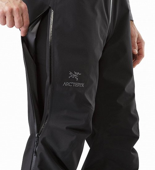 Брюки мужские Arcteryx Alpha SV Bib Black - Фото 2 большая