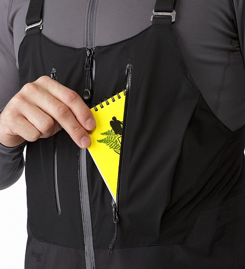 Брюки мужские Arcteryx Alpha SV Bib Black - Фото 5 большая