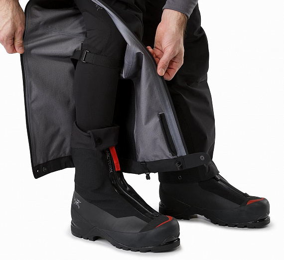Брюки мужские Arcteryx Alpha SV Bib Black - Фото 6 большая