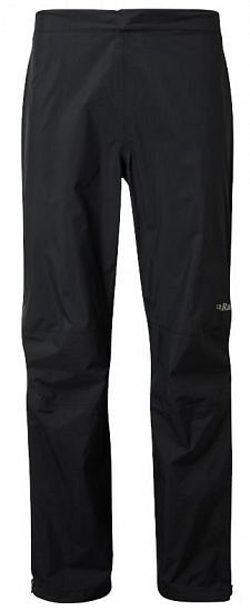 Брюки мужские Rab Downpour Plus 2.0 Long Black - Фото 1 большая