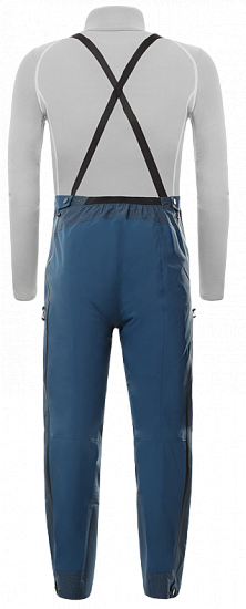 Брюки мужские The North Face Summit L5 Futurelight Full Zip Bib Blue Wing Teal - Фото 2 большая