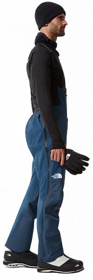 Брюки мужские The North Face Summit L5 Futurelight Full Zip Bib Blue Wing Teal - Фото 4 большая