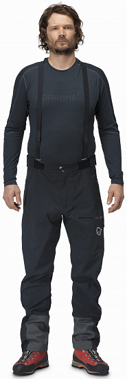 Брюки мужские Norrona Trollveggen Gore-Tex Pro Light Caviar - Фото 2 большая