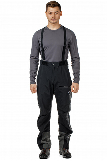 Брюки мужские Norrona Trollveggen Gore-Tex Pro Light Caviar - Фото 12 большая