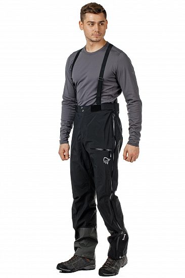 Брюки мужские Norrona Trollveggen Gore-Tex Pro Light Caviar - Фото 13 большая