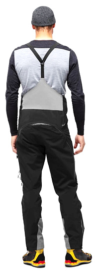 Брюки мужские Norrona Trollveggen Gore-Tex Pro Bib Caviar - Фото 4 большая