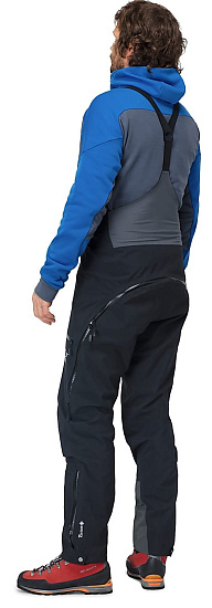 Брюки мужские Norrona Trollveggen Gore-Tex Pro Bib Caviar - Фото 6 большая