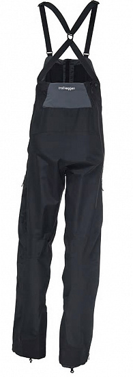 Полукомбинезон мужской Norrona Trollveggen Gore-Tex Pro Bibs(M) Caviar - Фото 4 большая