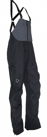 Полукомбинезон мужской Norrona Trollveggen Gore-Tex Pro Bibs(M) Caviar - Фото 5 большая