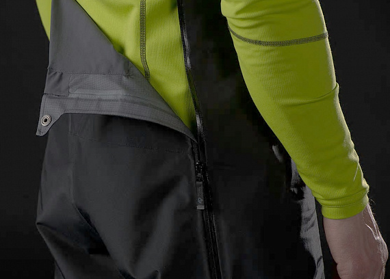 Полукомбинезон мужской Norrona Trollveggen Gore-Tex Pro Bibs(M) Caviar - Фото 11 большая