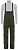 Брюки мужские The North Face Summit L5 Full Zip Bib New Taupe Green/New Taupe Green - Фото 1 малая