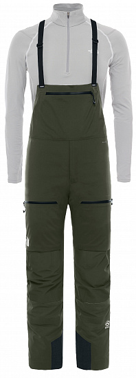 Брюки мужские The North Face Summit L5 Full Zip Bib New Taupe Green/New Taupe Green - Фото 1 большая